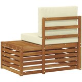 Vanjski krajnji kauč s jastukom Prirodna 91 x 63 x 73 cm - Prirodna boja i krem Krajnji kauč | shoptok.hr