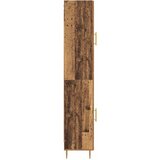  Highboard 2 pcs Staro drvo Stakl | shoptok.hr