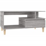 Maison Chic Klubska mizica - kavna mizica - Nizka mizica siva sonoma 90x49x45 cm inženirski les, (21752481) Cene