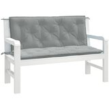 The Living Store Blazina za vrtno klop 2 kos melanž sv. siva 120x50x7 cm blago - Blazina Za Vrtno Klop, (21461896) Cene