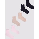 Yoclub Kids's Girls' Socks With Frill 3-Pack 1 cene