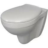 LECICO stenska wc školjka perth (z wc desko, keramika, bela)