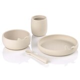 Jane Silikonski set za hranjenje, 4-delni, Sand Cene