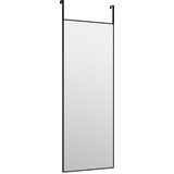  Ogledalo za vrata crno 30x80 cm od stakla i aluminija | shoptok.hr