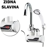 digitalna zidna slavina sa tušem i protočnim bojlerom