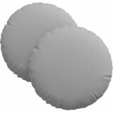  Jastučići za sjedenje 2 pcs Oblačnosiva Ø30 x 13 cm tkanina | shoptok.hr