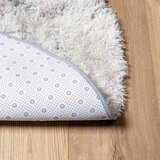  Čupavi tepih s visokim vlaknima NAVARRA srebrnosiva 120x120cm | shoptok.hr