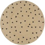  Ručno rađeni tepih od jute s uzorkom trokuta 150 cm | shoptok.hr