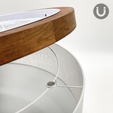  Brilagi - LED plafonsko svetlo BELLADONNA 3xE27/15W/230V prečnik 50 cm bela/hrast-trešnja | Eponuda.com