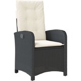  7-dijelni vrtni blagovaonski set s jastucima crni od poliratana | shoptok.hr