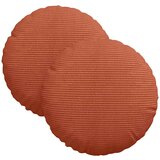 vidaXL Sedežne blazine 2 pcs Rdeče oranžna Ø 30 cm Žametna tkanina, (5000111597) | Shoptok.si