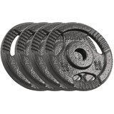 Rebel Active set utega od lijevanog željeza 4x2,5 kg, rupa 31 mm, ploča s ručkama | shoptok.hr