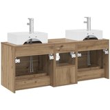  Set ormarića za kupaonicu 3 kom. Hrast artisan Smeđa 49,5 x 41 x 62,5 cm | Shoptok.si