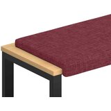  Jastučić za klupu Tkanina Vinska crvena Dubina 35 cm | shoptok.hr