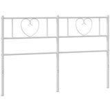 vidaXL Kovinsko vzglavje belo 150 cm, (21048482) Cene