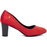 GOODIN Red suede heeled pumps Cene