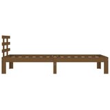  Posteljni okvir medeno rjav iz trdnega lesa 100x200 cm, (20643343) | Shoptok.si