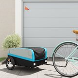 Prikolica za bicikl crno-plava 45 kg željezna | shoptok.hr