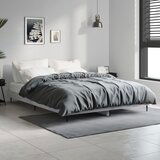 The Living Store Posteljni okvir betonsko siv 140x190 cm inženirski les - Posteljni Okvir, (21531259) | Shoptok.si
