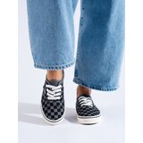 SHELOVET Black and gray checkered sneakers | Shoptok.si