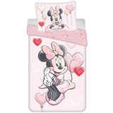 Jerry Fabrics Ružičasta pamučna dječja posteljina za krevet za jednu osobu 140x200 cm Minnie "Balloon" – | shoptok.hr