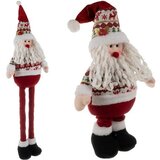 Ruhhy božićna figura Djed Mraz s teleskopskim nogama 60&amp;ndash;95 cm Slike