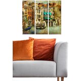 Wallity MDF1316496 multicolor decorative mdf painting (3 pieces) Cene