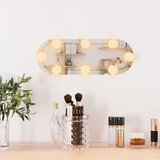 Zidno ogledalo s LED svjetlima 15 x 40 cm stakleno ovalno | Eponuda.ba