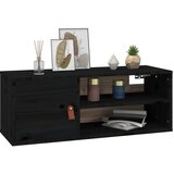  Zidni ormarići 2 kom crni 80 x 30 x 30 cm od masivne borovine | shoptok.hr