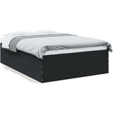 vidaXL Okvir kreveta crni 140 x 200 cm od konstruiranog drva | shoptok.hr
