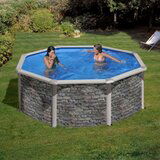 Okrugli montažni bazen corcega stone 550x132 Cene