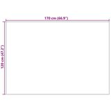  Tepisi za područja LUGO Krem i Taupe 170 x 120 cm Poliester - Krem i taupe 120 x 170 cm | shoptok.hr