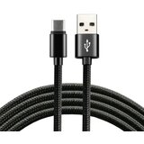 EverActive cable USB-C 1m - Black, braided, quick charge, 3A - CBB-1CB | shoptok.hr