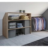 MID.YOU Regal Za Pod Strešino Dacho, Hrast | Shoptok.si