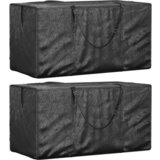 vidaXL Vreće za vrtne jastuke 2 kom crne 150x75x75 cm polietilen | shoptok.hr