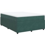 Maison Chic Box spring postelja - Vzmetna postelja z vzmetnico temno zelen 140x190 cm žamet SL17648, (21892259) | Shoptok.si