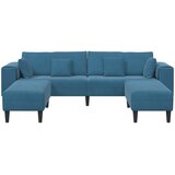 SOFA 3 pcs Plava 250 x 188 x 76 cm Baršun | shoptok.hr