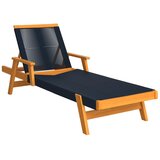 Bessagi Garden Vrtni Ležalnik Enrica, Črna, Akacija | Shoptok.si