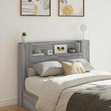  Krevetna ploča s LED-om Zidne Sivi Sonoma 140 x 16,5 x 103,5 cm | shoptok.hr