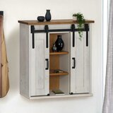 Furnova viseča omara HALDEN 2 drsna vrata Bela 75x22,5x70 cm Bor, (21945162) u