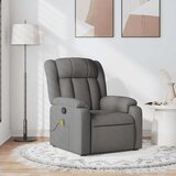 vidaXL masažni naslanjač temno sivo blago | Shoptok.si