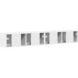 TV zidni ormar Zidne 2 pcs Sjajno bijelo 98 x 31 x 29,5 cm | shoptok.hr