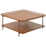 Unique Furniture Kovinska klubska mizica v barvi terakote 75x75 cm Yuba – | Shoptok.si
