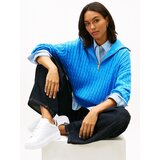 Tommy Hilfiger Niske tenisice 'CHIC' svijetloplava / zlatna / bijela | shoptok.hr