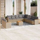  12-dijelni set vrtnih sofa od poliratana s jastucima bež | shoptok.hr