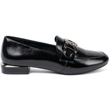 Sergio Leone Lacquered loafers with a decorative buckle by Cene