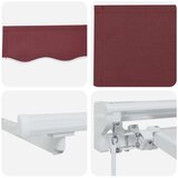  Ročno zložljivo senčilo Burgundija 4 × 3 m, (5000205715) | Shoptok.si