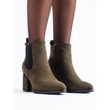 VINCEZA Dark green suede boots on Vincez post | Shoptok.si