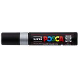 POSCA Uni flomaster; konica 15 mm ploščata; srebrn, (21290426) Cene