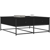  Stolić za kavu crni 100x99x40 cm od konstruiranog drva | Shoptok.si